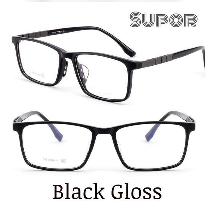 Promo Ff231 Full Frame Kacamata Pria Titanium Sports Bold Kotak Kaca Mata Minus Progresif Tebal