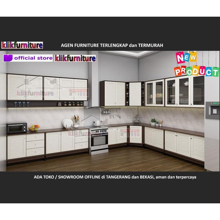 Ksa 2142 Viral Graver Chen Set Rak Dapur Atas 2 Pintu