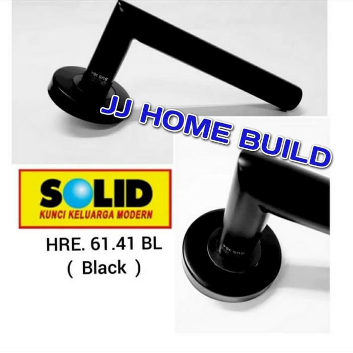 Hre 61.41 Solid Bl / Handle Solid Hitam / Handel Pintu Solid Hitam