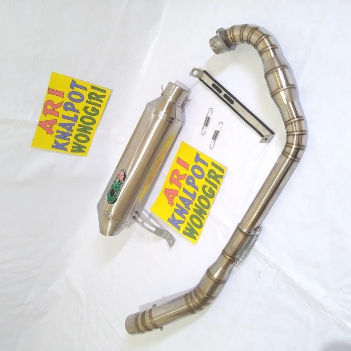ORIGINAL KNALPOT CKC KAPSUL LEHER BOOM TIGER GL PRO GL CB150R MEGA PRO Foto Motor Bulat Foto Motor