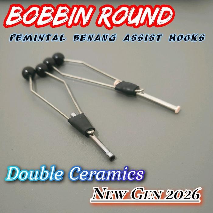 Bobbin Knotter Round Alat Pemintal Benang Assist Hook Ceramic Best Seller