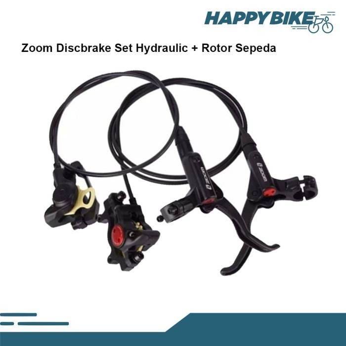 ZOOM DISC BRAKE PAKET REM CAKRAM HYDRAULIC SEPEDA LIPAT MTB MINION FULL SET