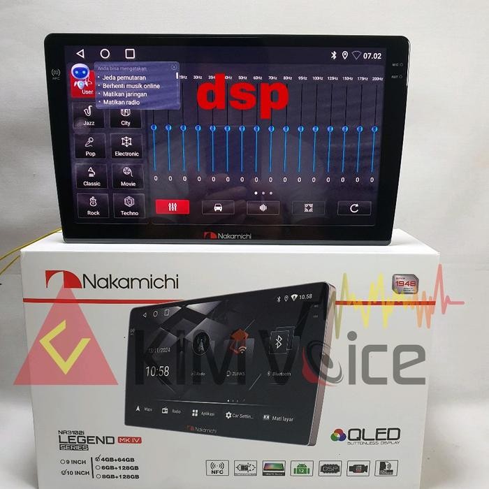 Head Unit Android Nakamichi 9 inch OEM Pajero Sport 2010-2014