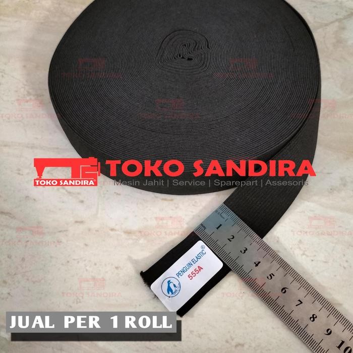 PernikKita- 1 Rol Karet Elastis 3 Cm/Karet Penguin 555A/Karet 3 Cm/Karet Murah