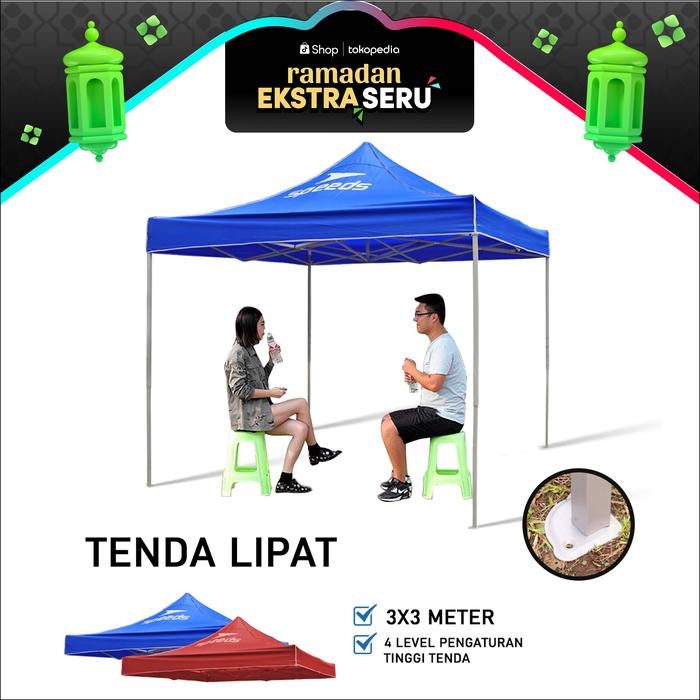MURAH SPEEDS Tenda Lipat 3x3, 2x3 Tenda Bazar Pameran Tenda gazebo Camping Outdoor Tenda Jualan
