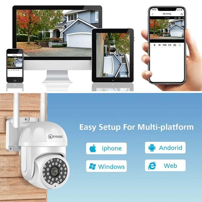 Eyesec Cctv Outdoor 1080P Ip66 Stc Ip Camera Cctv Wifi App Eseecloud Berkualitas