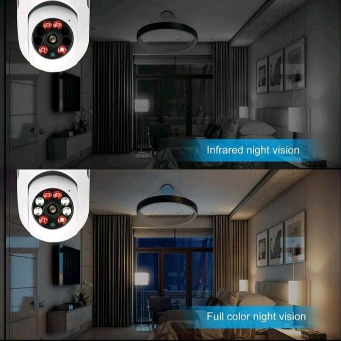 V380 Cctv Lampu 8Mp Kamera Cctv Wifi Lampu Cctv 360 Derajat Cctv Murah Lampu Bohlam Ip Camera Cctv