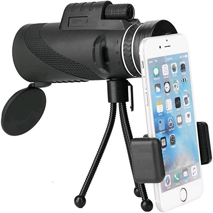 PROMO Teropong Monocular Monokular Smartphone 40x60 Jarak Pandang 1500/9500M