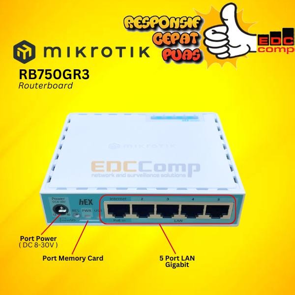 Mikrotik Rb750Gr3 Hex / Rb750Gr3 Hex Router Mikrotik Tbk