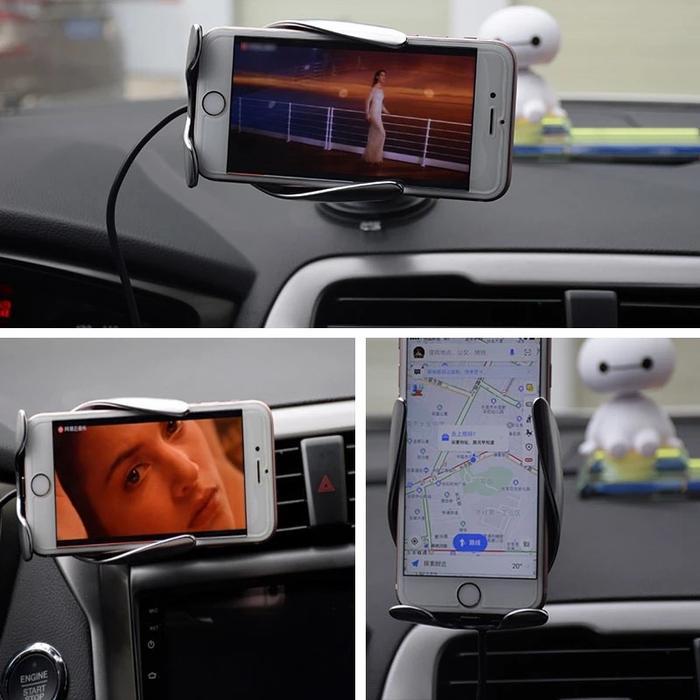 Dudukan Ponsel Sensor Pintar Wireless Chargers