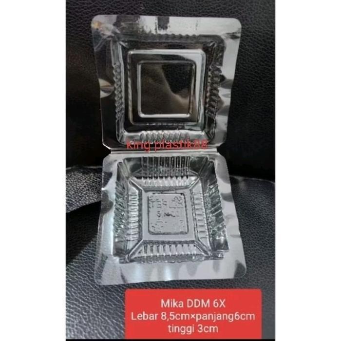 isi 100pcs Mika DDM 6X Mika plastik Mika bening tempat Bolu tempat puding agar mini