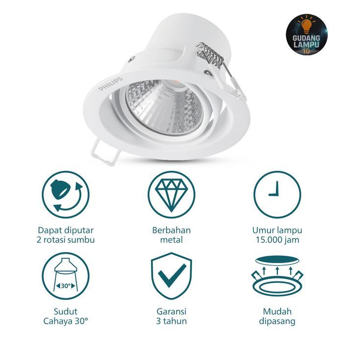NEW!! Downlight LED Philips Pomeron 7w (59776)