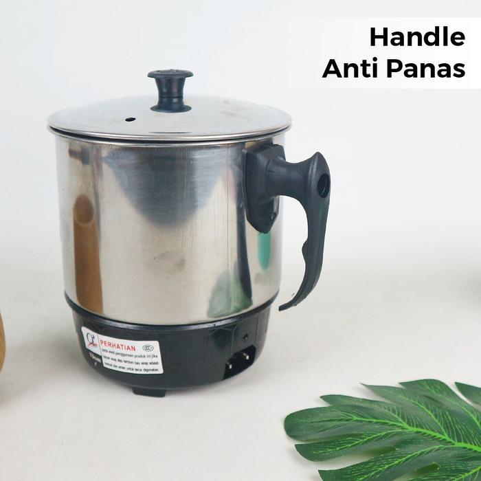 Travel Mug Cooker Mug Listrik Mini Stainless Steel 1115cm Panci Listrik Portable Masak Mie Instan