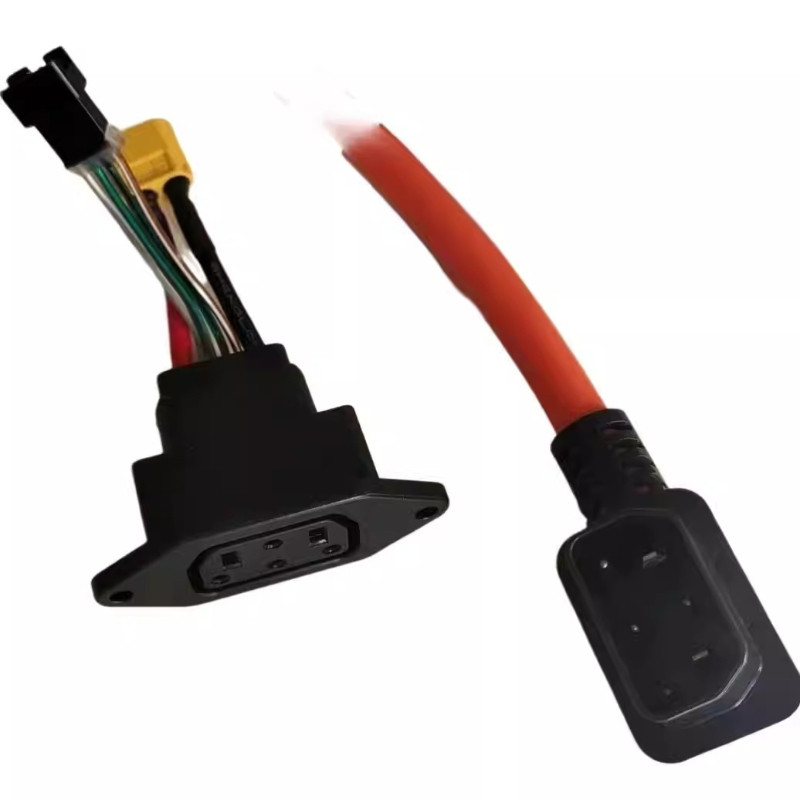 SQUARE PIN ELBOW CABLE & SQUARE HOLE BATTERY BASE FOR SUPER SOCO TS TC CU ELECTRIC SCOOTER BATTERY