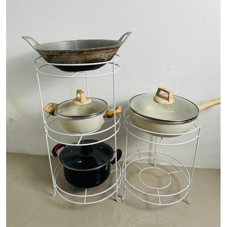 Promo Rak Panci Dan Wajan/Rak Serbaguna Bahan Besi