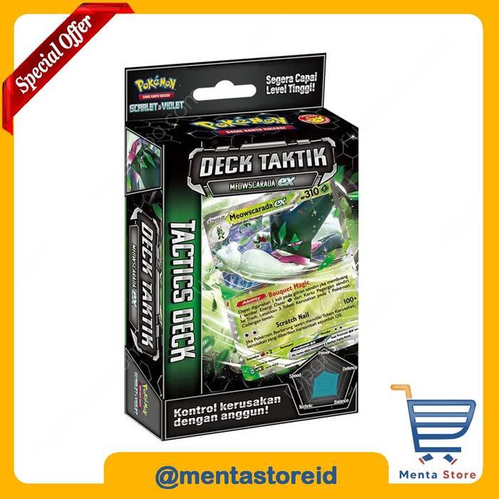 Kartu Pokemon TCG - Deck Taktik Meowscarada ex svTM - Starter Deck Pokemon Game Kartu Koleksi