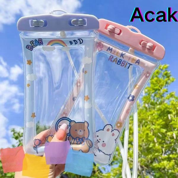 TERMURAH Misteri Box Kejutan Pouch Handphone Solid colour large window magnetic phone case for