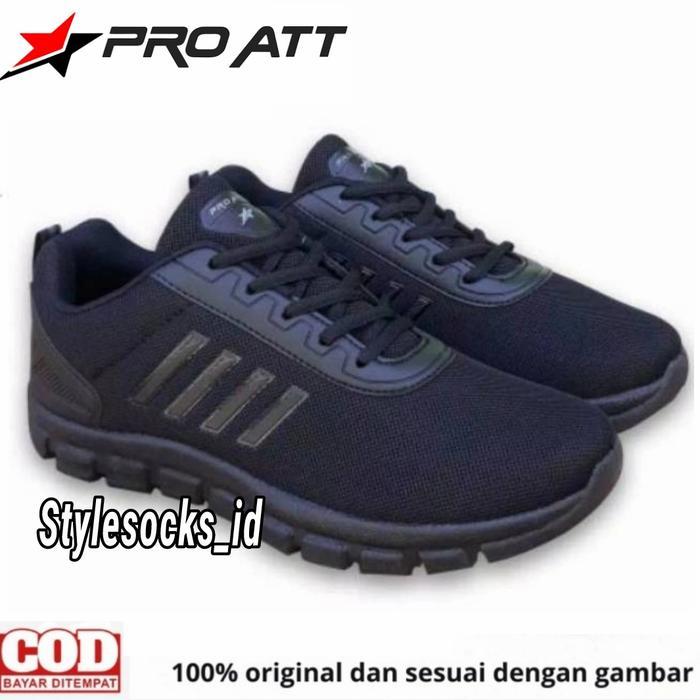 Sepatu Full Bla Sepatu Sekolah Hitam Sepatu Pro Att