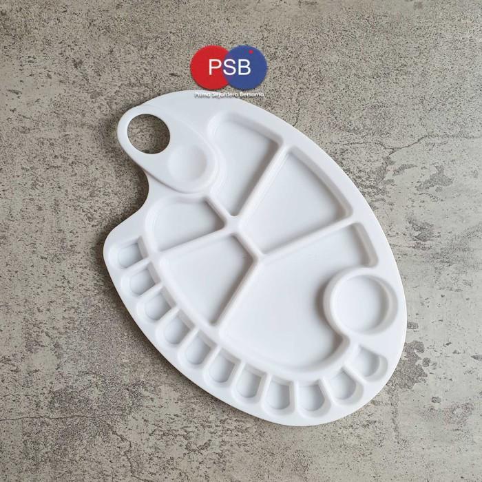 Palet Lukis Plastik Oval / Plastic Palette