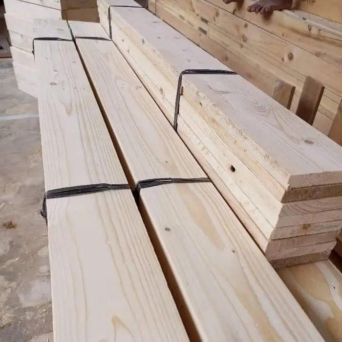 Promo Papan Solid Kayu Jati Belanda/Pinus Kayu Baru Bukan Ex Palet Sudah Kering Oven Original