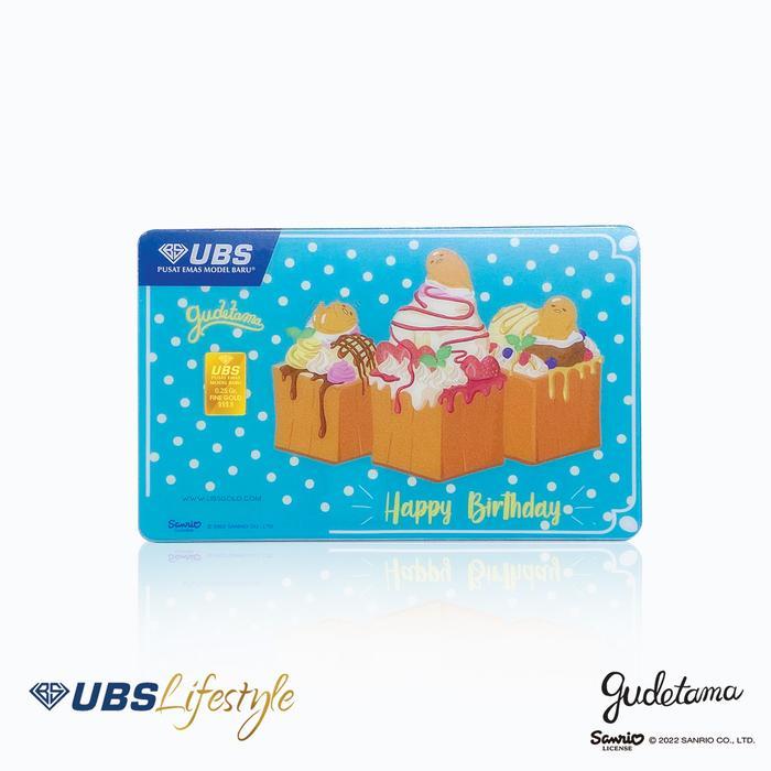 UBS Logam Mulia Sanrio Gudetama Happy Birthday 0.25 Gr