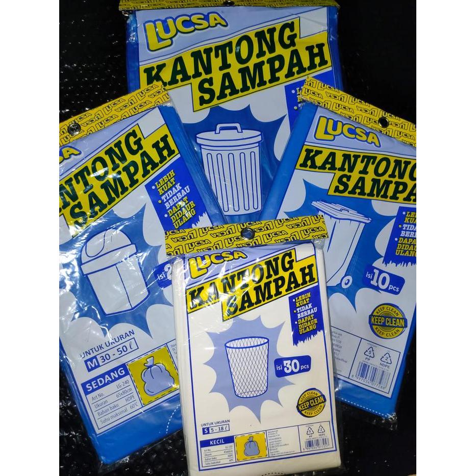 LUCSA KANTONG SAMPAH/Bin Liner/Bag Kantong Plastik Sampah/Trash Bag