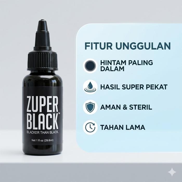 HARGA DISKON Pigmen Tinta Tato 35ml Hitam Tinta Tatto Latihan Pemula Pewarna Kulit Tattoo Ink Awet
