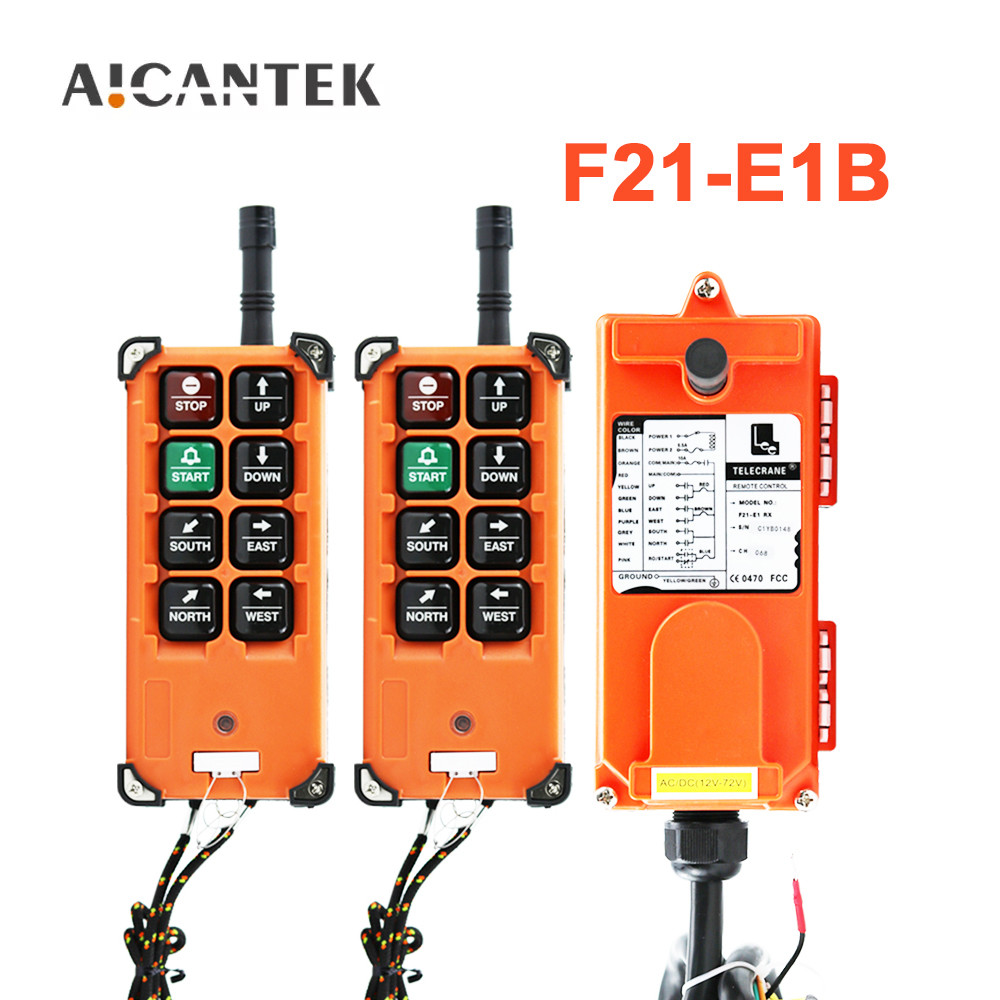Terbaru F21-E1B Industrial Crane Radio Remote Controller AC 220V 380V Electric Hoist Crane Control F