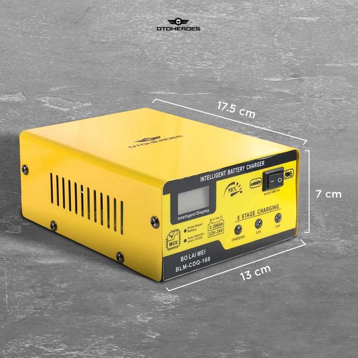 Charger Aki Mobil 12V/24V 15A Fast Battery Charger Blm-Cdq-168