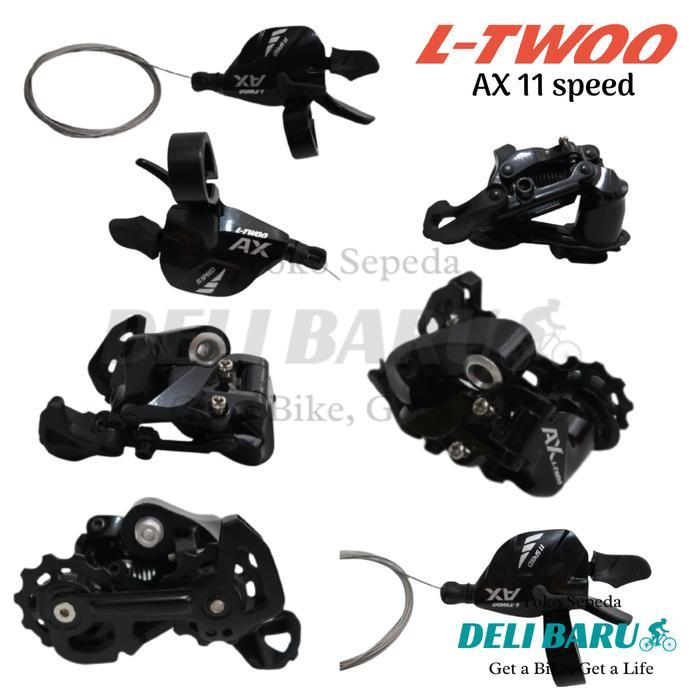 L-Twoo Mini Groupset 11 Speed Ltwoo Ax Shifter Kanan Dan Rd Type Short Cage Sepeda Mtb, Lipat Siap
