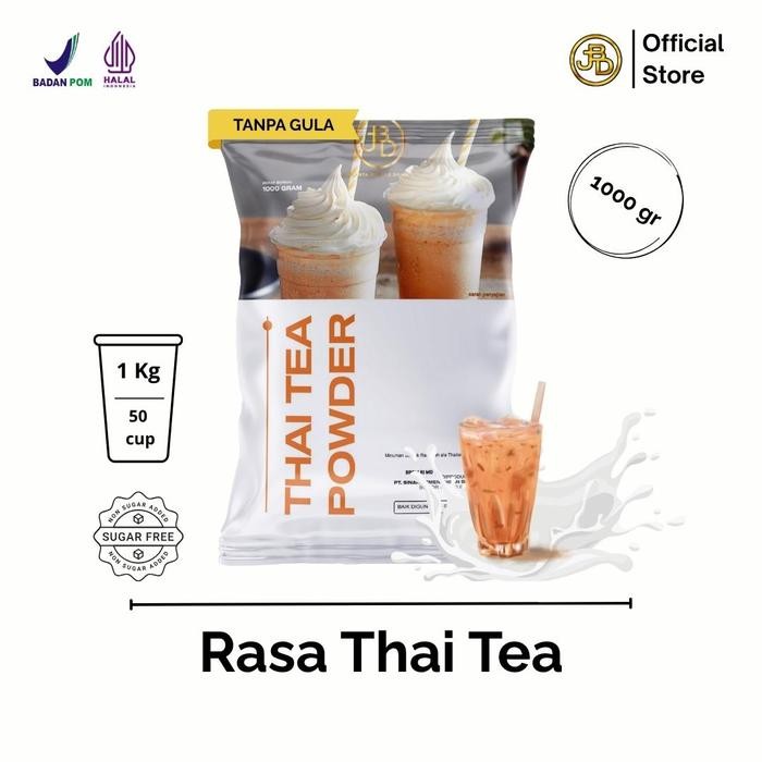 

oW.galiban - Bubuk Minuman Thai Tea Premium 1Kg Jakarta Bubble Drink Halal BPOM