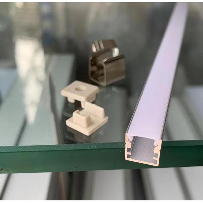 Pilihan- U Channel Aluminium For Led Strip @Dove Cover 14.5*14.5Mm