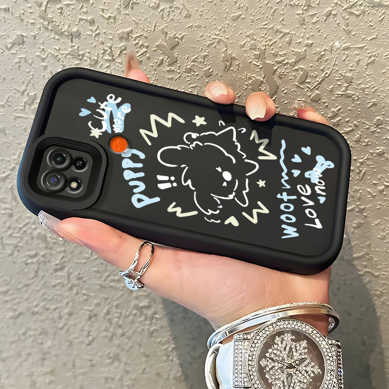 Casing Hp Xiaomi Redmi 9C Redmi 9C NFC Redmi 10A POCO C31 Case Casing menggambar kucing pola HP Kasi