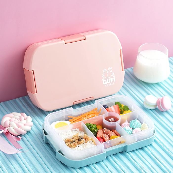 Lunch Box Bento Sekat 6 Anti Tumpah dan Anti Tercampur