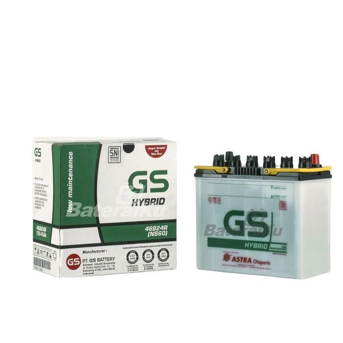 BestSeller Aki Gs Astra Hybrid NS60 Aki Hybrid AKi Mobil Apv, Avanza, Xenia, Rush, Terios, Swift,