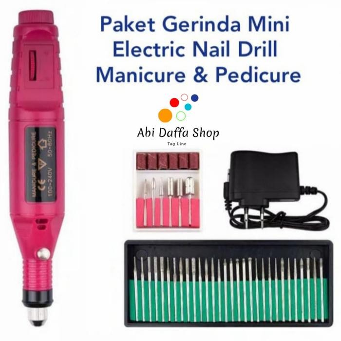 Termurah Elektrik Nail Drill Gerinda Mini Manicure Pedicure Alat Ukir Kuku,Kayu