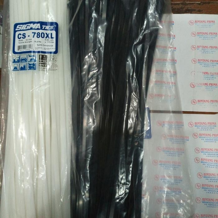 

Kabel Ties / Kabel Tis Uk. 78Cm Cs - 780Xl / Cs-780 Sigma Warna Hitam