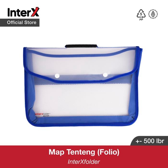 

InterX Folder Brief Case / School Bag / Map 2 kancing Tenteng Dokumen Folio (F4)