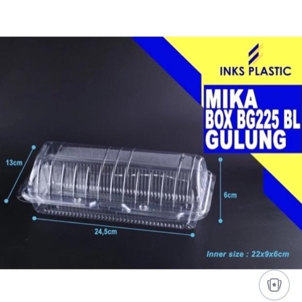 Pilihan- Mika Box Bolu Gulung Lipat Bg 225 Mika Box Roti Bakar