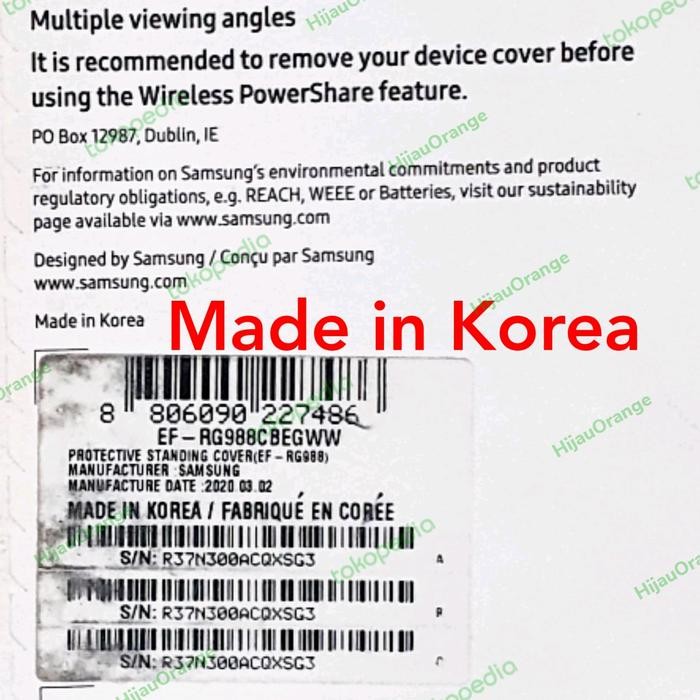 Samsung Galaxy S20 Ultra Plus Original Protective Standing Cover Case