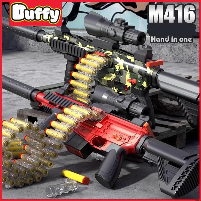 Duffy toys(COD) Mainan Sniper Tembak Dengan Peluru Senjata Senapan Mainan EVA Peluru Busa ABS Ramah
