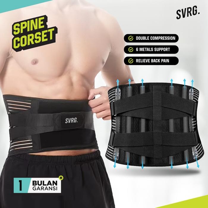 Spine Corrector Corset - SVRG - Korset Skoliosis - Korset Tulang - Aksesoris Gym