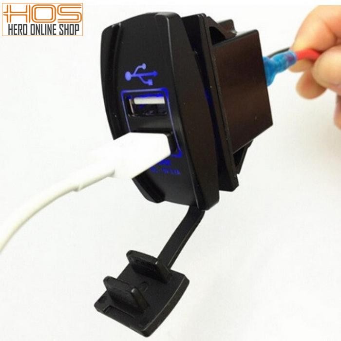ALAT CHARGER MOTOR / CAS HP/ CHARGER HANDPHONE MOTOR 3.1A 2 SLOT USB