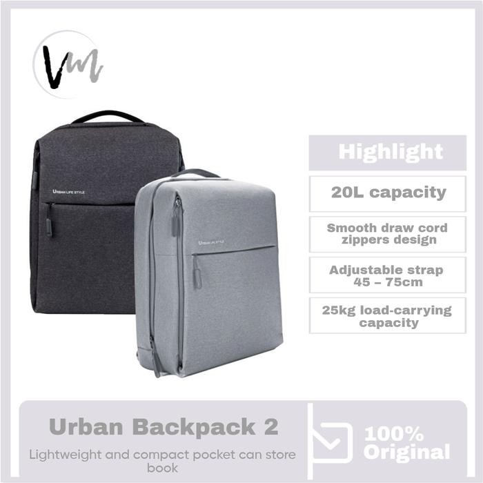 Pilihan- Xiaomi Bag Urban Lifestyle City Backpack - Tas Ransel Urban Life Style