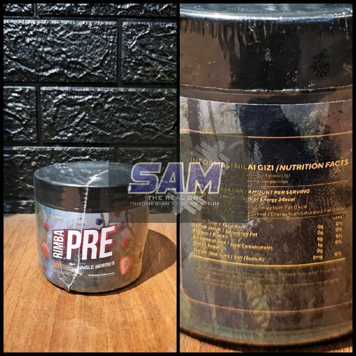Suplemen Fitness RIMBALIFE Rimba Pre 30 serving Malang Pre Workout