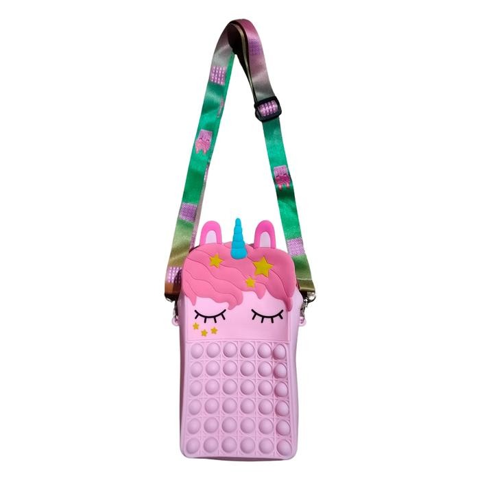 TERLARIS Tas Selempang Pop It Unicorn / Tas Selempang Pop It Jelly Anak READY STOCK