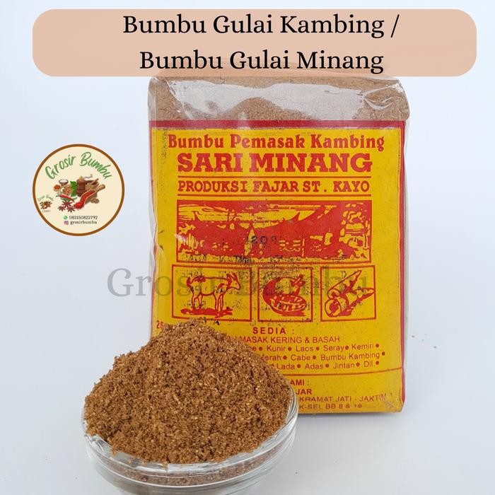 

Stok Baru Bumbu Gulai Kambing / Bumbu Gulai Minang 1KG