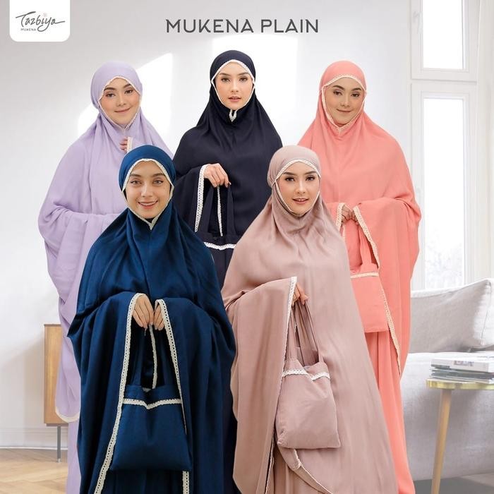 Mukena Tazbiya Plain Polos Jumbo Premium