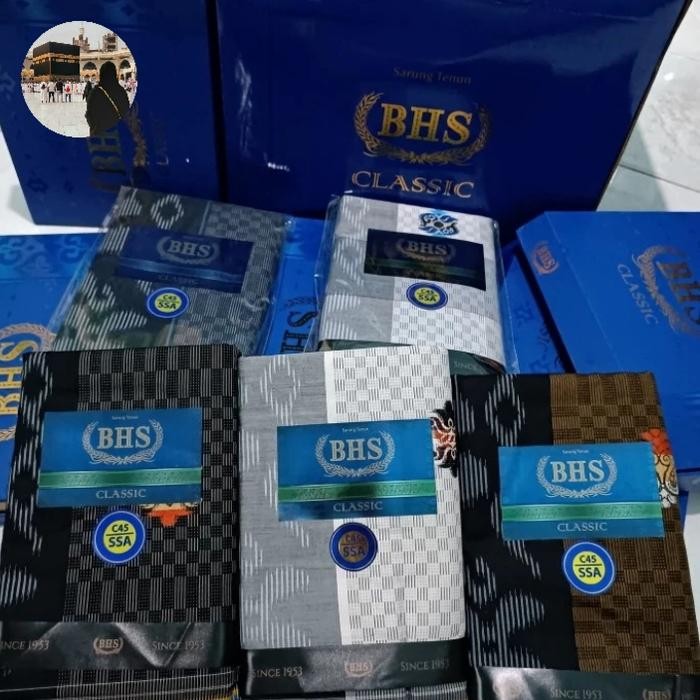 COD Sarung Tenun BHS Classik 100% Original / Sarung Dewasa All Size Di jamin Keasliannya.