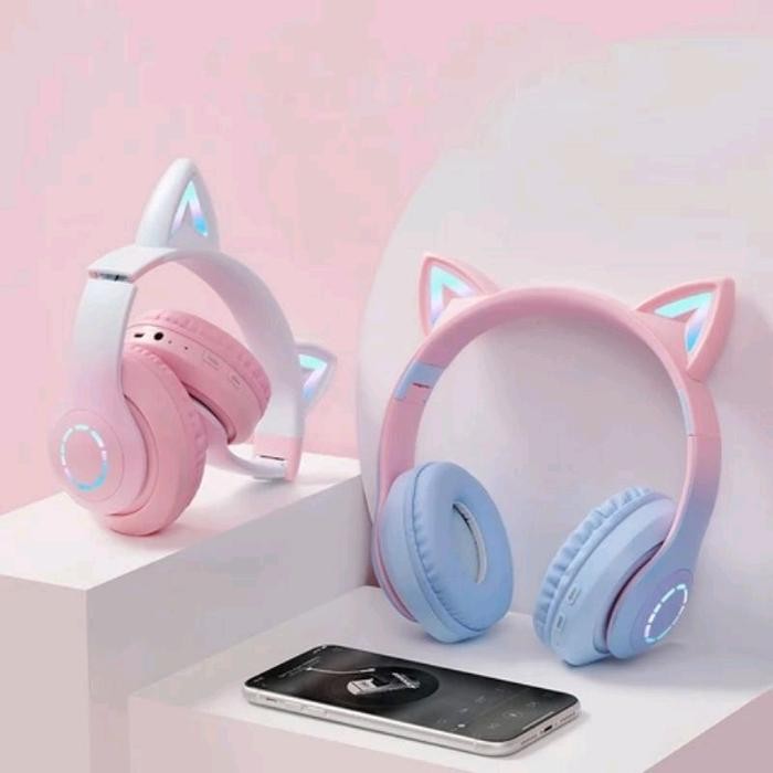

Headphone Wireless B39 Pro Cat Ear LED/Headset Earphone Bluetooth TWS